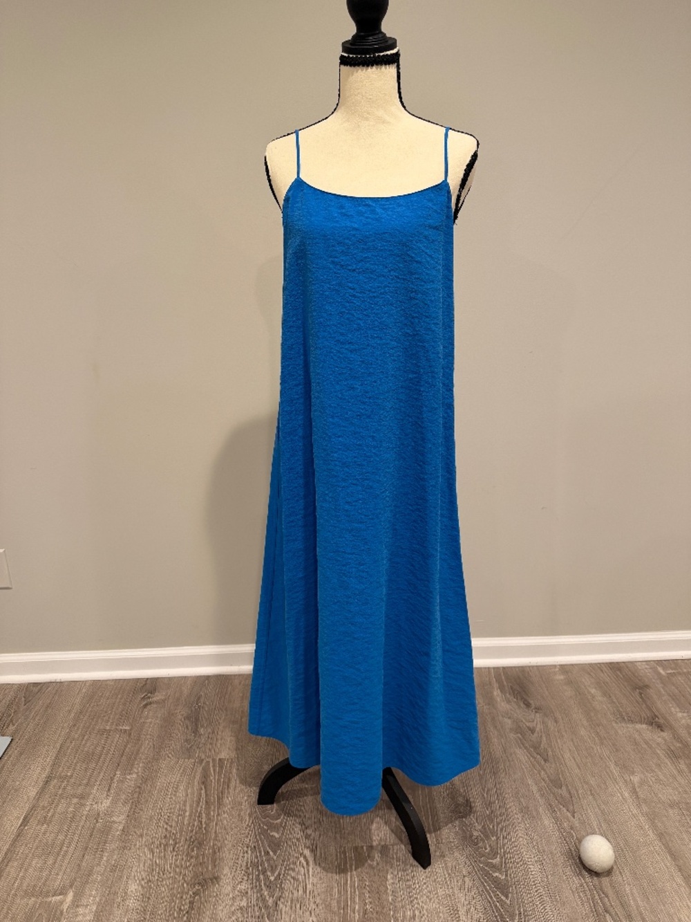 NWT Theory Easy Vol Slip Dress Jewel Blue Size P
